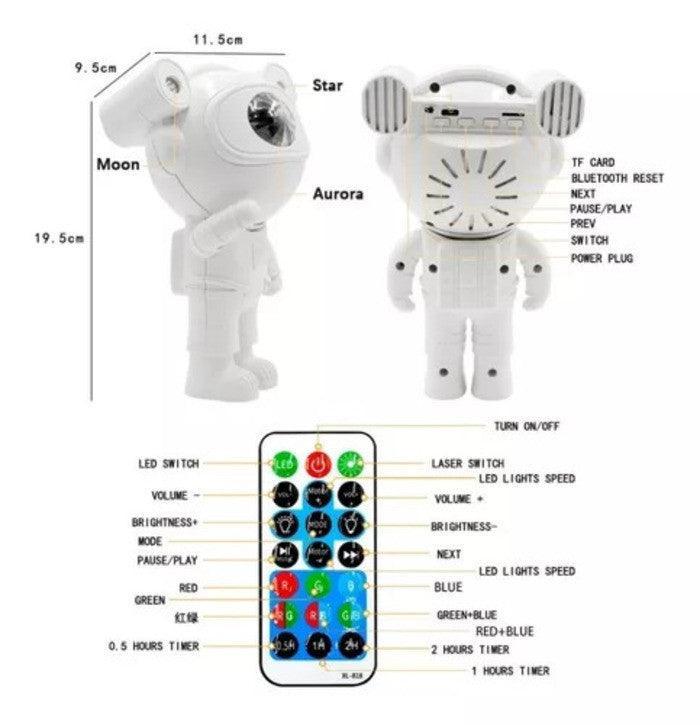 Astronauta Proyector De Estrellas Galaxi - Garden