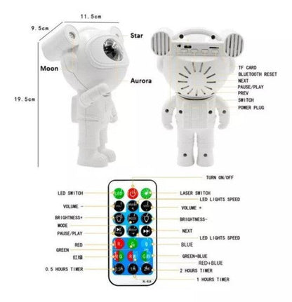 Astronauta Proyector De Estrellas Galaxi - Garden