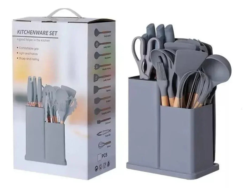 Set Juego 19 Pcs Utensilios Cocina - Garden