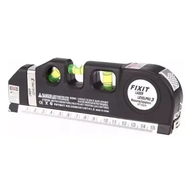 Nivel Laser 3 Burbujas Con Metro Alinead - Garden