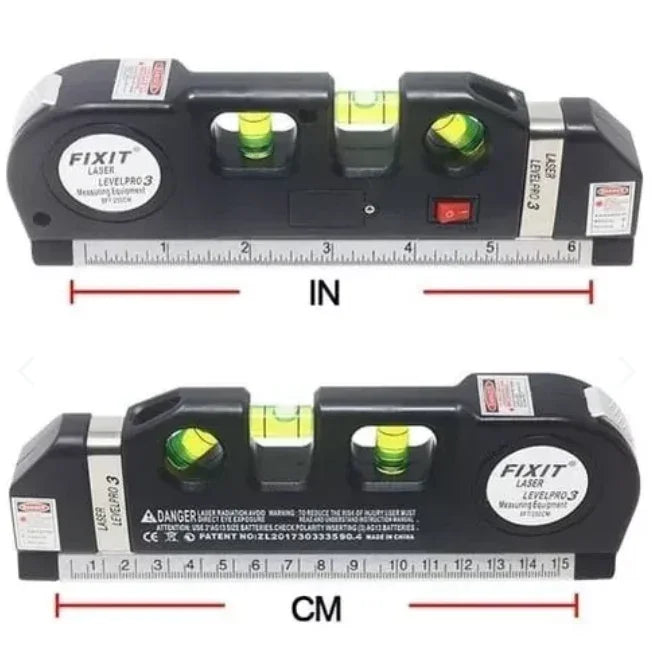 Nivel Laser 3 Burbujas Con Metro Alinead - Garden