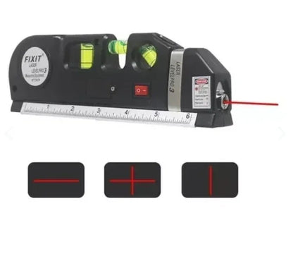 Nivel Laser 3 Burbujas Con Metro Alinead - Garden