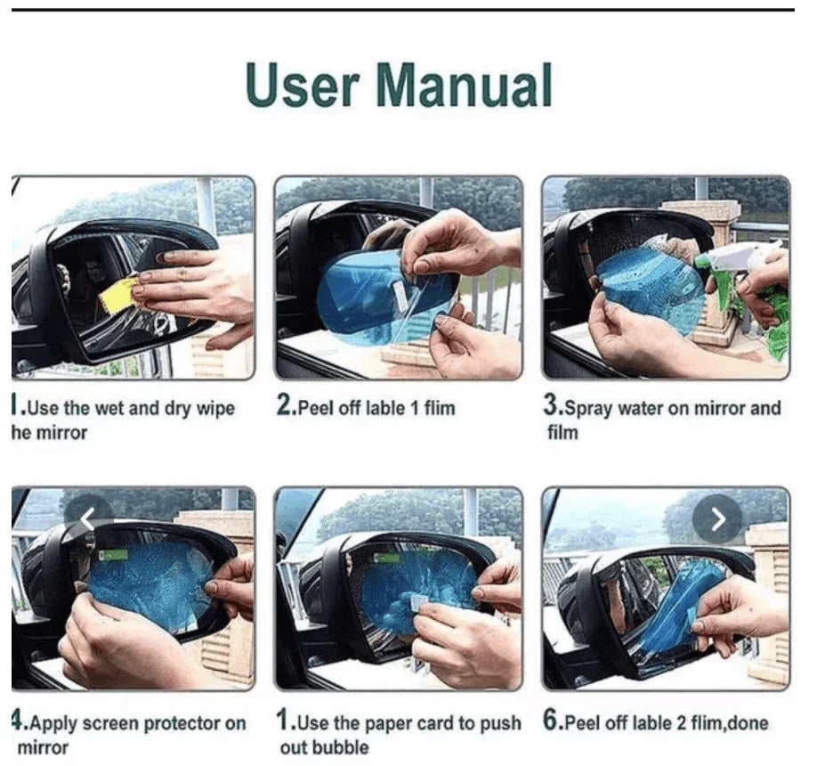 Películas Antiempañante Espejos Retrovisor - Garden