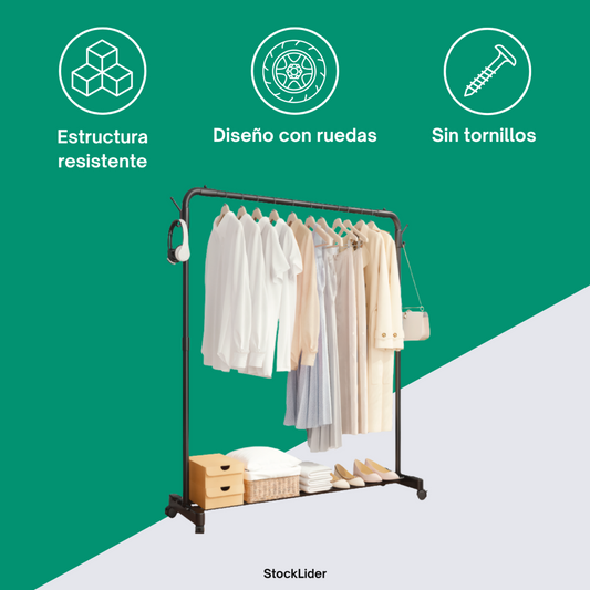 Perchero con ruedas