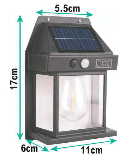 Lámpara solar con bombilla